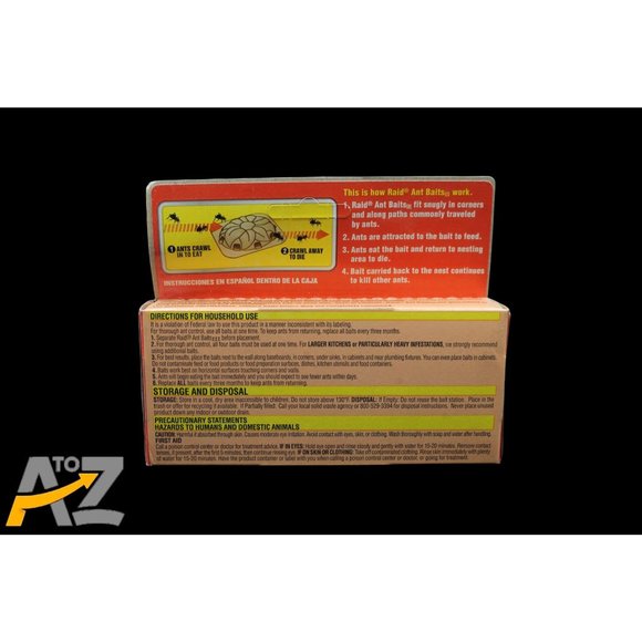 Lot Of 2 Packages of Ant Baits (total 8 baits) Raid S C Johnson Comp. New .24oz - Picture 11 of 11